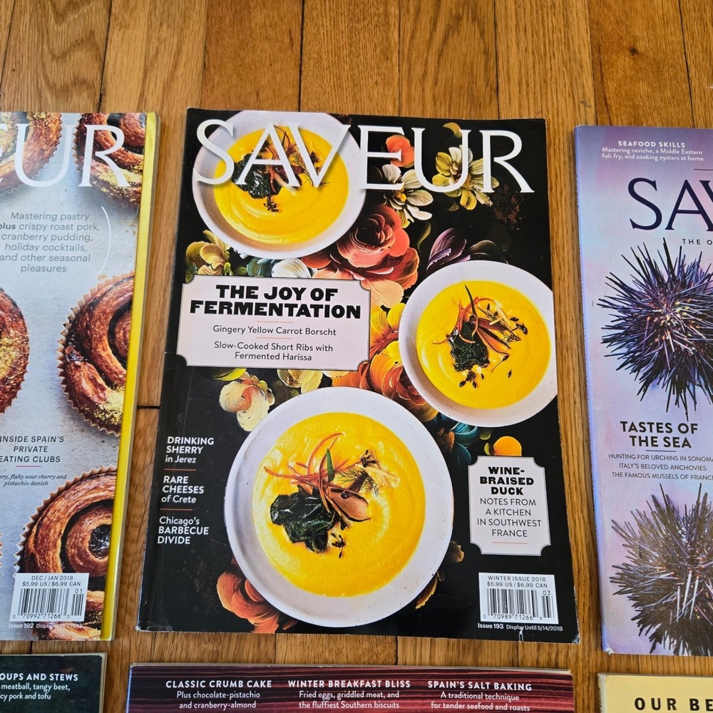 Saveur‎ Magazine Lot 6 Issues 2018-2019 25th Anniversary Global Baking - Picture 2 of 8